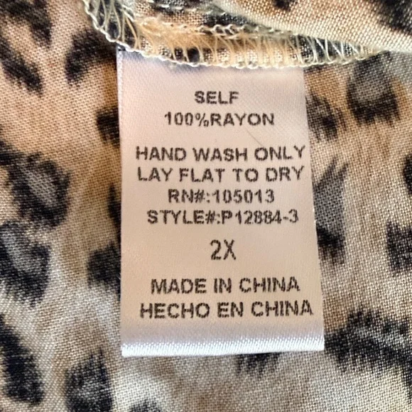 Savanna Jane Multicolor Embroidered Leopard Blouse - Picture 8 of 8